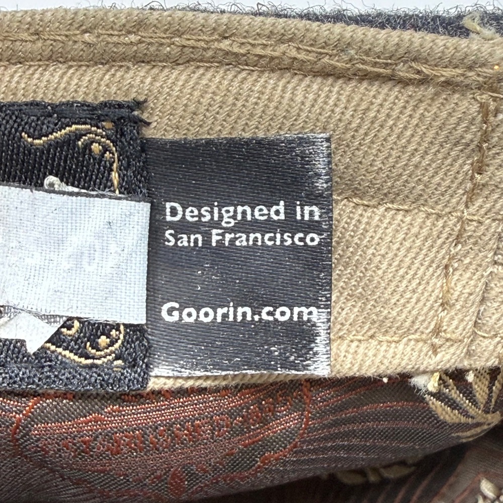 Goorin Bros Mens Wool Blend Newsboy Cap Charcoal Grey 8-Panel Flat Hat Large - Picture 11 of 12